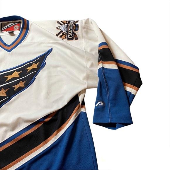Vintage NHL Washington Capitals Jersey Mens XL White Pro Player 2001-2002 - Picture 4 of 12